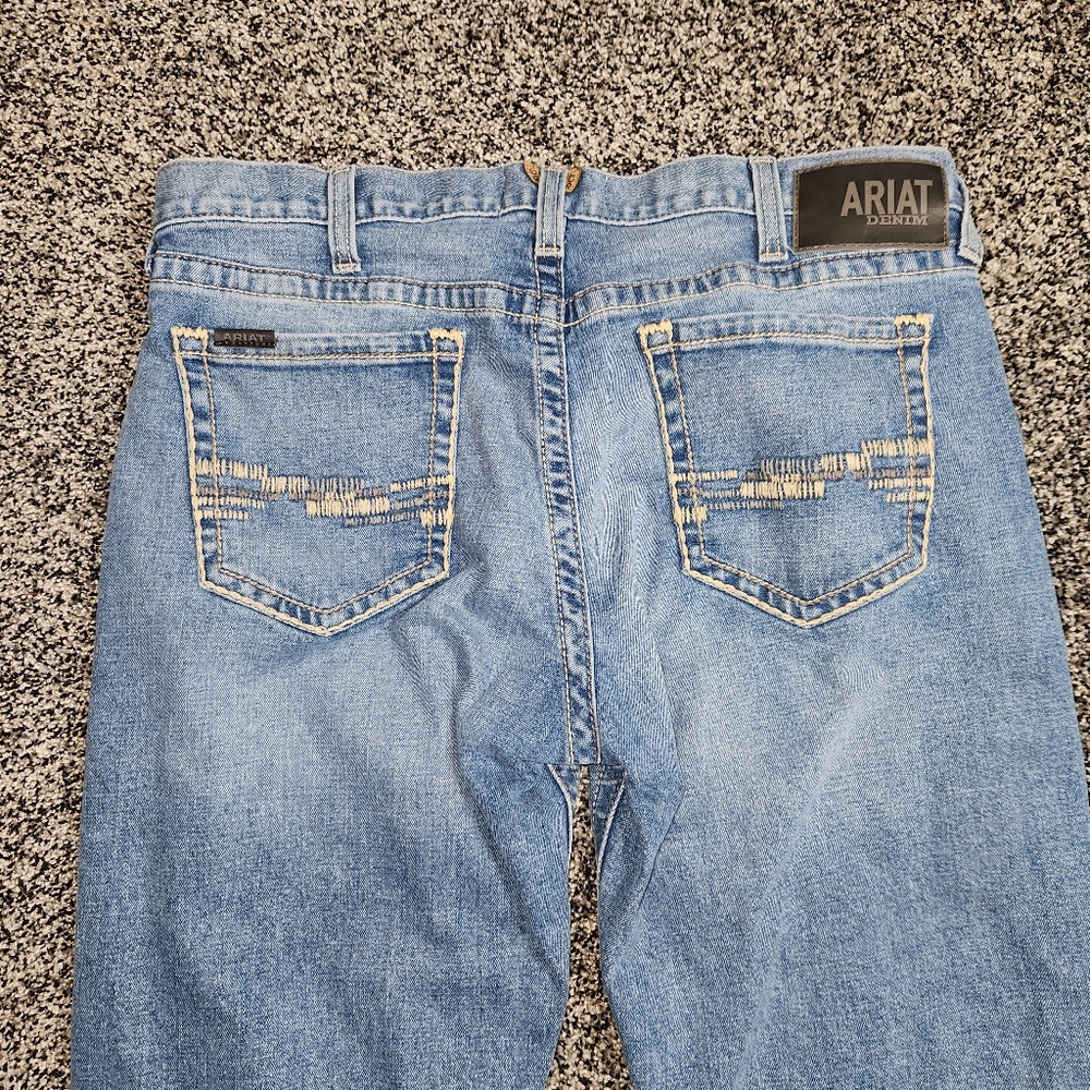Ariat Men's M7 Slim Straight Jeans - Light Blue 36x36